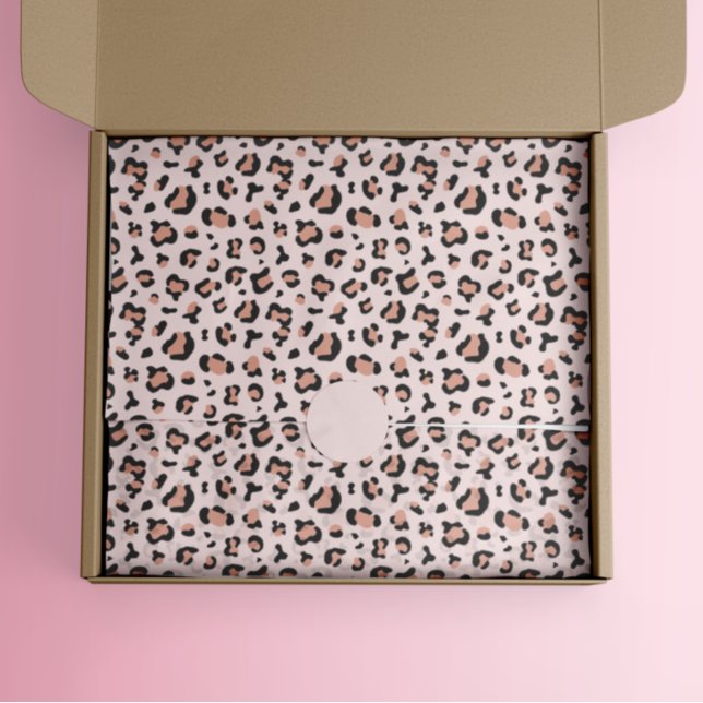Papel De Seda Pacote Comercial de Impressão Leopard Rosa na moda (Criador carregado)