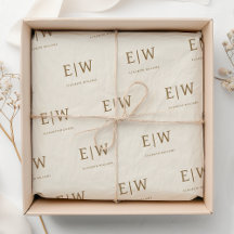 Pacote da empresa de monograma com marca personali