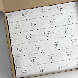 Papel De Seda Pacote de logotipo de empresa minimalista com marc