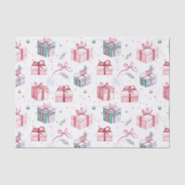 Papel de Seda Pacotes de Presentes de Natal Rosa V