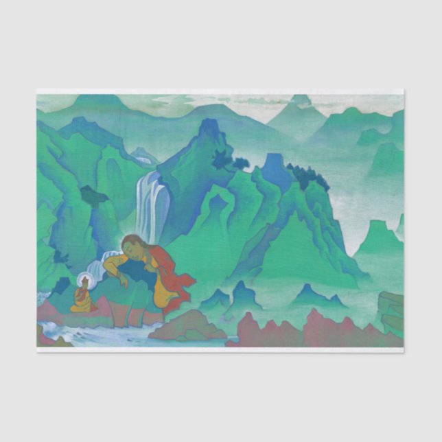 Papel De Seda Padma Sambhava por Nicholas Roerich (Frente )