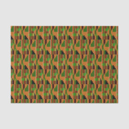 Papel De Seda Padrão afrodescendente de Kente clássico K01