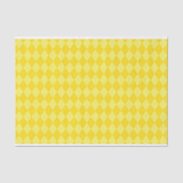 PAPEL DE SEDA PADRÃO AMARELO DE DIAMOND MARDI GRAS