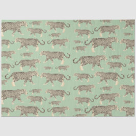 Papel De Seda Padrão Animal Jungle Jaguar