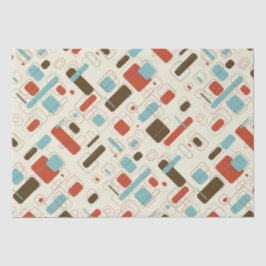 Papel De Seda Padrão Art Déco Retro Vintage