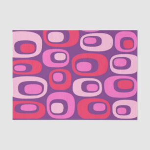 Papel De Seda Padrão Atômico Moderno do Meio século Retroativo