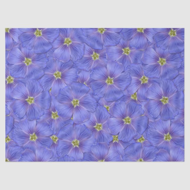 Papel De Seda Padrão Azul de Linho Invisível (Frente )