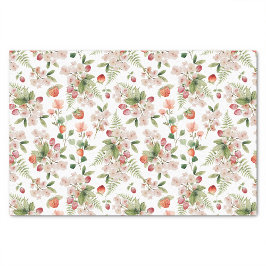 Papel De Seda Padrão Berry