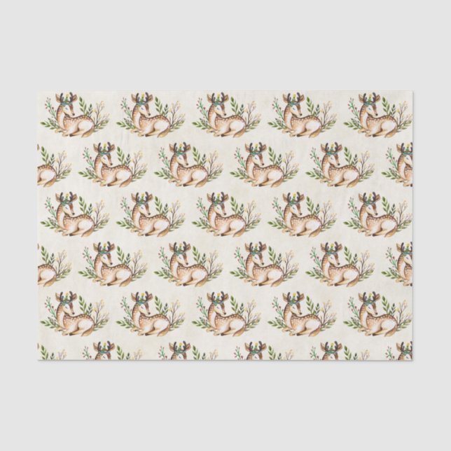 Papel De Seda Padrão bonito de Boho de Disposição de Cadeado (Frente )