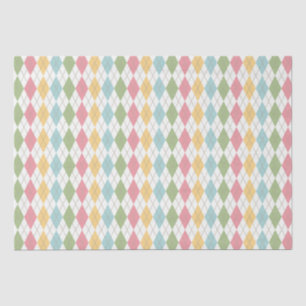 Papel De Seda Padrão bonito de Pastel Argyle