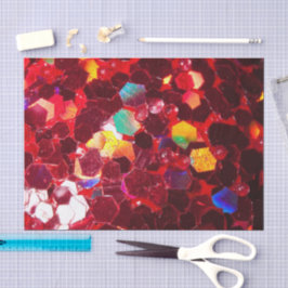 Papel De Seda Padrão brilhante abstrato vermelho