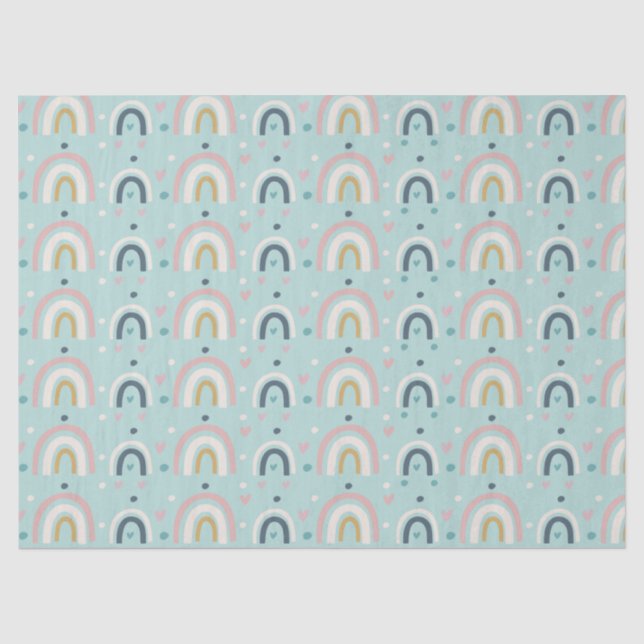 Papel De Seda Padrão Brilhante Branco Bonito (Frente )