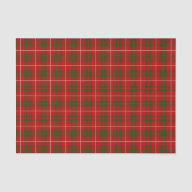 Papel De Seda Padrão Bruce Family Tartan (Frente )