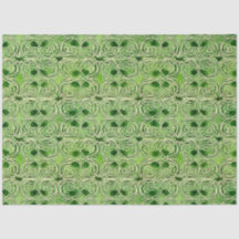 Padrão Celtic Irish Green e Dourado do Ornamentado