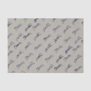 Papel De Seda Padrão Clássico Equestre