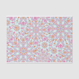 Papel De Seda Padrão Colorido da Flor de Mandala Flower Winter S