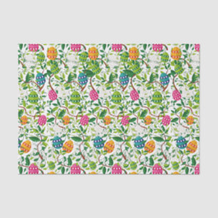 Papel De Seda Padrão Colorido de Ovos de Páscoa