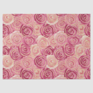 Papel De Seda Padrão contínuo de brilho com redemoinho de rosa c