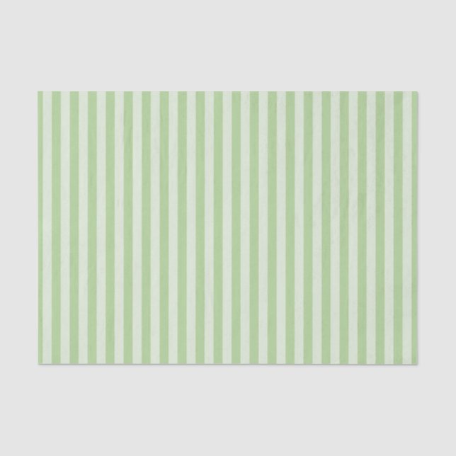 Papel De Seda Padrão contínuo de Listras Verdes (Frente )