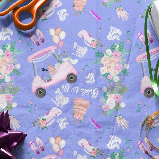 Papel De Seda Padrão contínuo de noiva de golfe Churrasco de noi (Criador carregado)