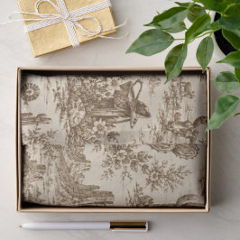 Papel De Seda Padrão contínuo de Toile do Deserto Ocidental Vint
