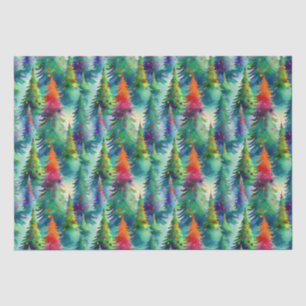 Papel De Seda Padrão da árvore de Natal