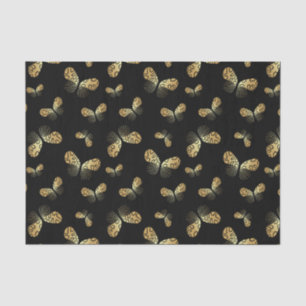 Papel De Seda Padrão da borboleta da mariposa preta