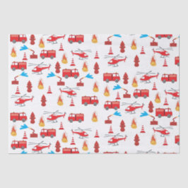 Papel De Seda Padrão da Brigada do Motor de Bombeiros de Transpo
