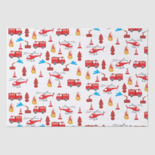 Papel De Seda Padrão da Brigada do Motor de Bombeiros de Transpo