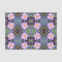 Padrão da flor da margarida rosa retrorreflectora