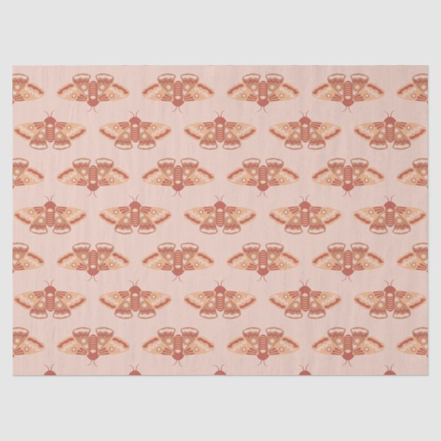 Papel De Seda Padrão da Natureza Feminina - Design da Matriz de  (Frente )