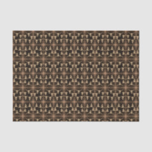 Papel De Seda Padrão da Sepia Brown do País Ocidental do Bull