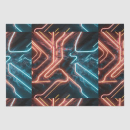 Papel De Seda Padrão das luzes neosas