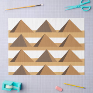 Papel De Seda Padrão das Pirâmides Egípcias