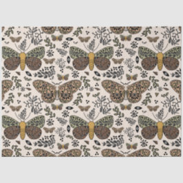 Papel De Seda Padrão de Abstrato de flores silvestres da Boêmia