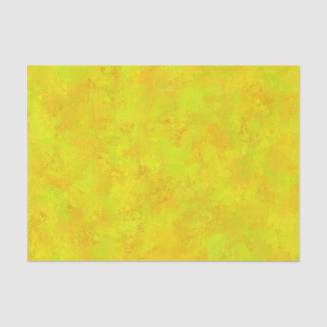 Papel De Seda Padrão de Abstrato Verde Laranja Amarelo (Frente )