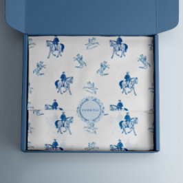 Papel De Seda Padrão de Anel de Cavalo Vintage