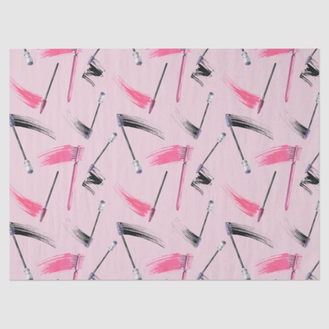 Papel De Seda Padrão de Aquarela de Cosméticos (Frente )