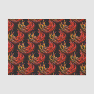 Papel De Seda Padrão de Arte Abstrata Boho Moderno Elegante #503