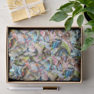 Papel De Seda Padrão de Arte Preta Verde limão Cor-de-Rosa Azul