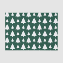 Padrão de árvore de Natal de abeto verde e branco