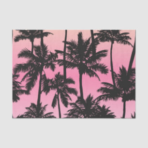 Papel De Seda Padrão de Árvore Palm