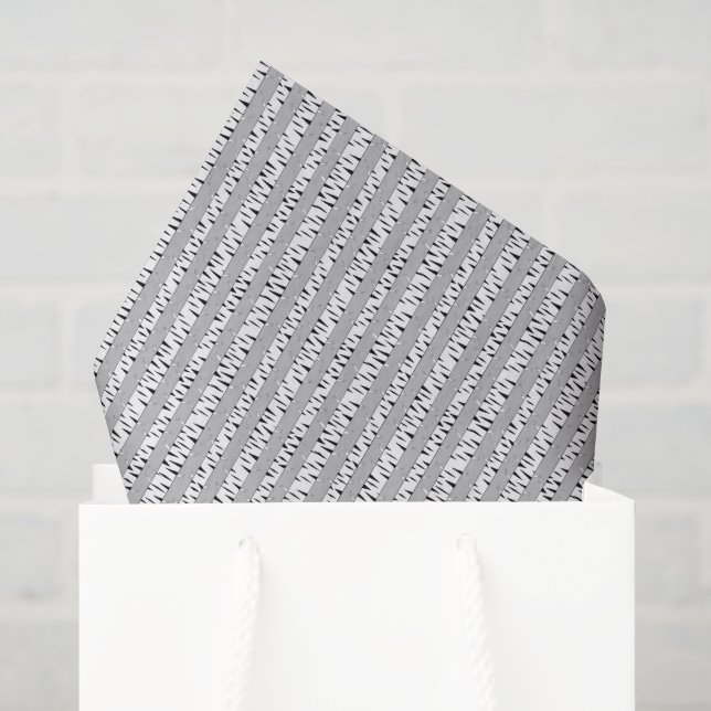 Papel De Seda Padrão de Árvores de Bétula (Sacola de presentes)