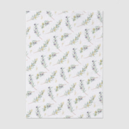 Papel De Seda Padrão de azeitona country francês em aquarela ver