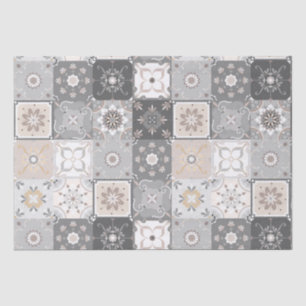 Papel De Seda Padrão de Azulejo marroquino