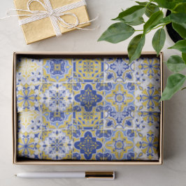 Papel De Seda Padrão de Azulejos Portugueses 
