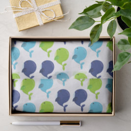 Papel De Seda Padrão De Baleias, Baleias Cutas, Animais Do Mar