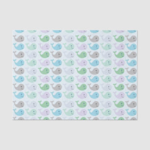Papel De Seda Padrão de Baleias de Pastel Cuta