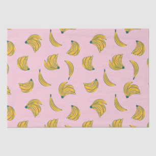Papel De Seda Padrão de bananas bonitinho desenhado à mão em fun