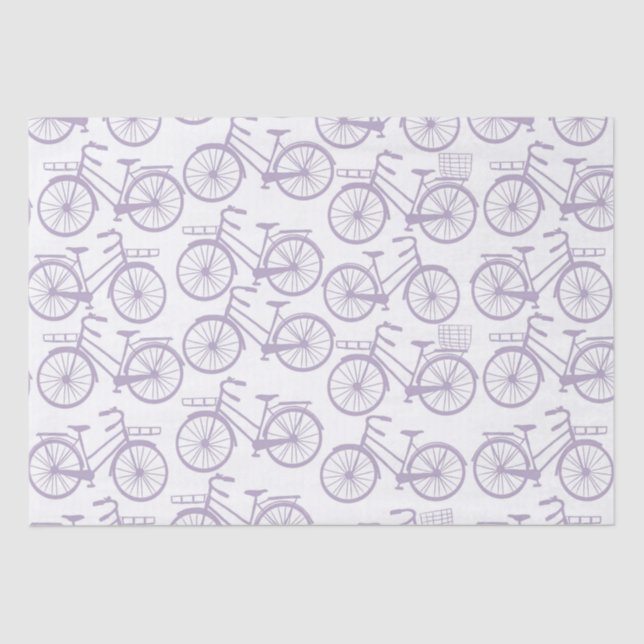 Papel De Seda Padrão de Bicicleta Vintage (Frente )